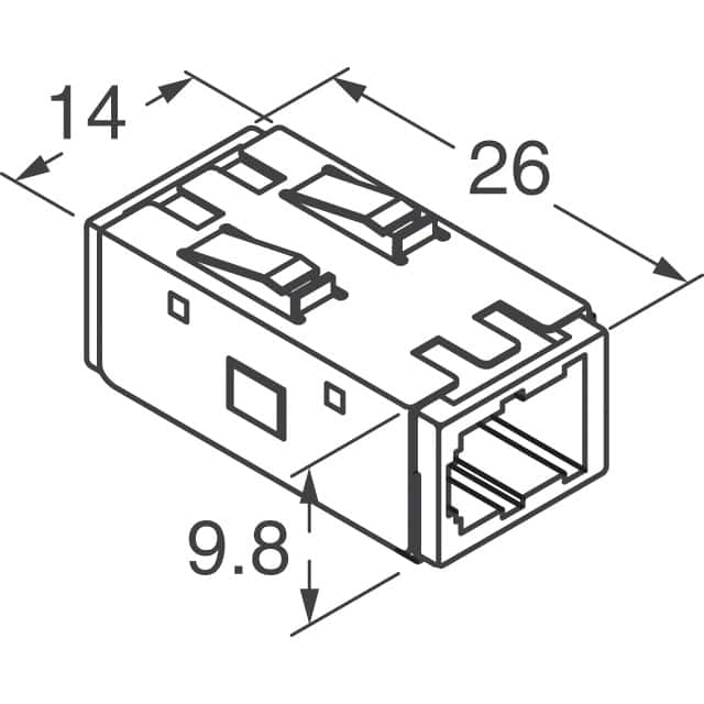 HMUA-2A-3 Hirose Electric Co Ltd  Fiber Optic Connector Adapters